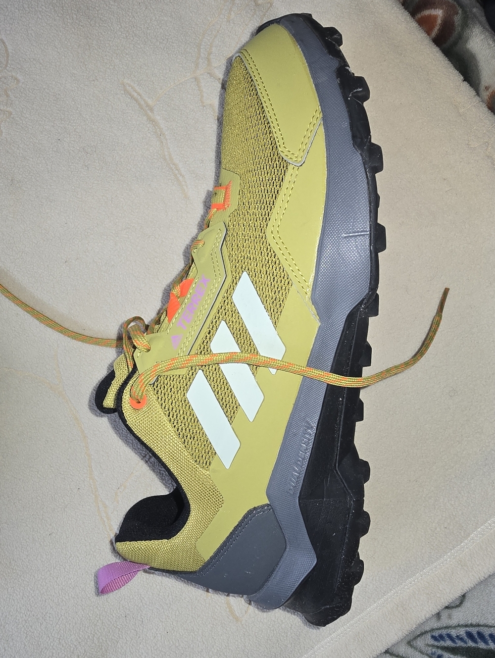 Adidas Trail Sneaker in Yellow with White Stripes